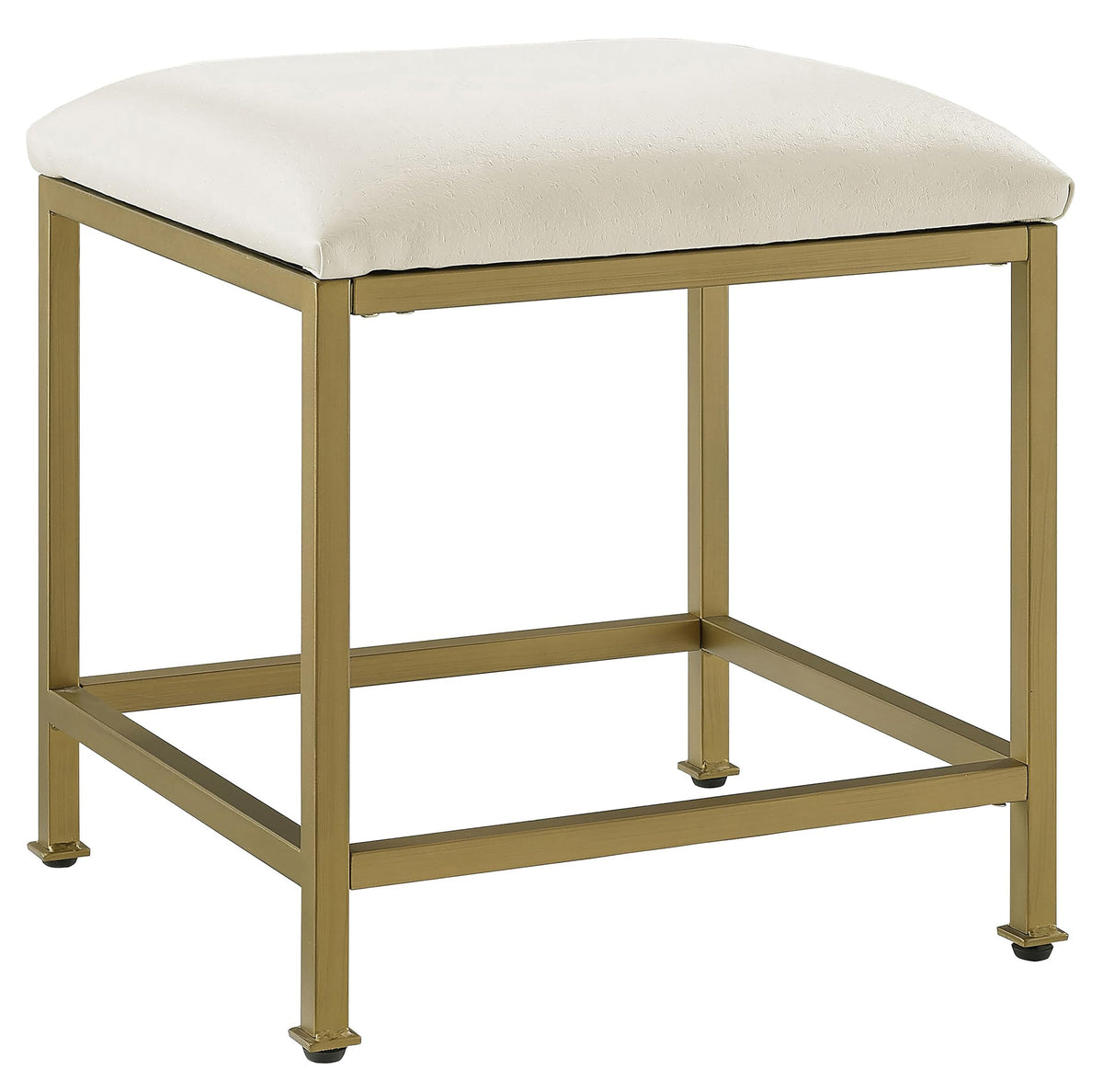 Crosley Furniture Aimee Makeup Vanity Chair with Upholstered Seat, Gold