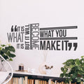 My Vinyl Story - It is What It is Wall Decal - Inspirational Vinyl Quote for Office or Home, Motivational Wall Sticker, Easy to 