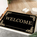 Welcome Mats Duty Sturdy Front Door Mat For Home Entrance Indoor And Outdoor, Garage And Garden Outside Entryway Floor Mat, Non