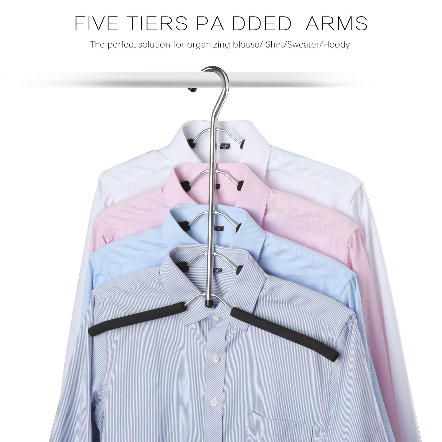 Doiown Blouse Tree Hangers Clothes Hangers Non Slip Space Saving Stainless Steel Shirt Hangers Sweater Hangers Coats Hangers Clo