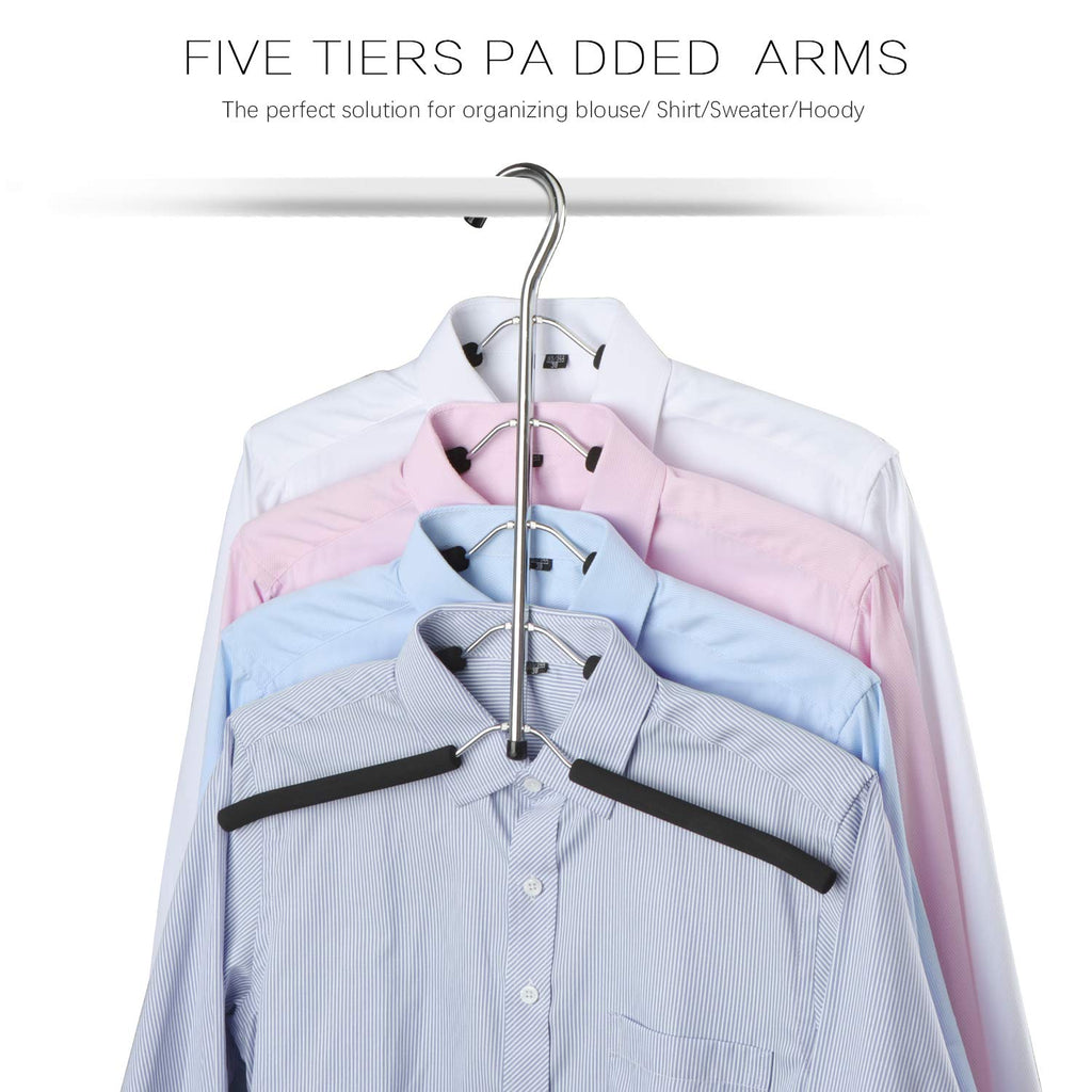 Doiown Blouse Tree Hangers Clothes Hangers Non Slip Space Saving Stainless Steel Shirt Hangers Sweater Hangers Coats Hangers Clo