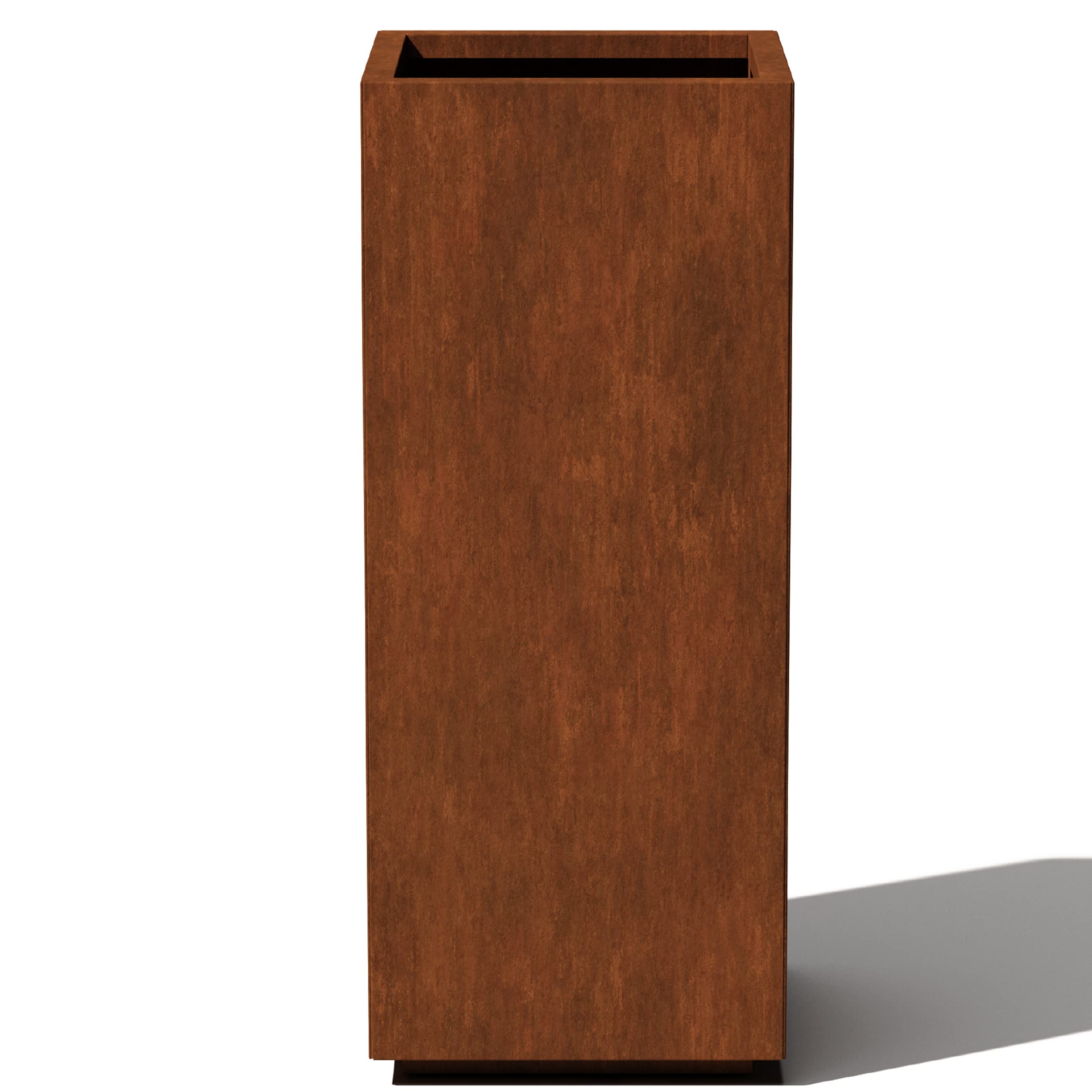Veradek Corten Steel Series Pedestal Planter - Tall Corten Steel Planter For Outdoor Porch/Patio | Naturally Rusting Steel For A