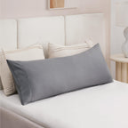 Bedsure Body Pillow Case Cover - Grey Polyester Microfiber Long Pillow Cases, Ultra Soft And Cozy Body Pillowcase With Envelope Closure, 1 Pack, 20X54 Inches