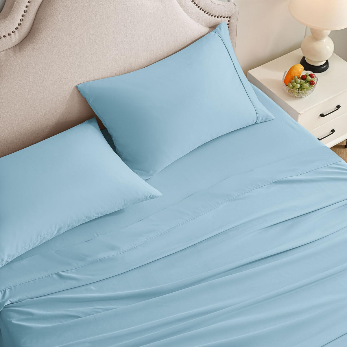 Swiftify King Size Sheets Set, 4 Pieces Hotel Luxury Soft Microfiber Bed Sheets Set, Up To 16' Deep Pockets, Oeko-Tex Sheets Wi