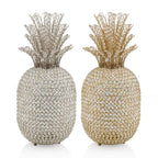 HomeRoots Gold/Clear 23' Glam Bling Faux Crystal and Gold Pineapple