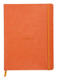 Rhodia Rhodiarama Softcover Notebook - 80 Lined Sheets - 9 3/4 X 7 1/2 - Tangerine Cover, 117514C