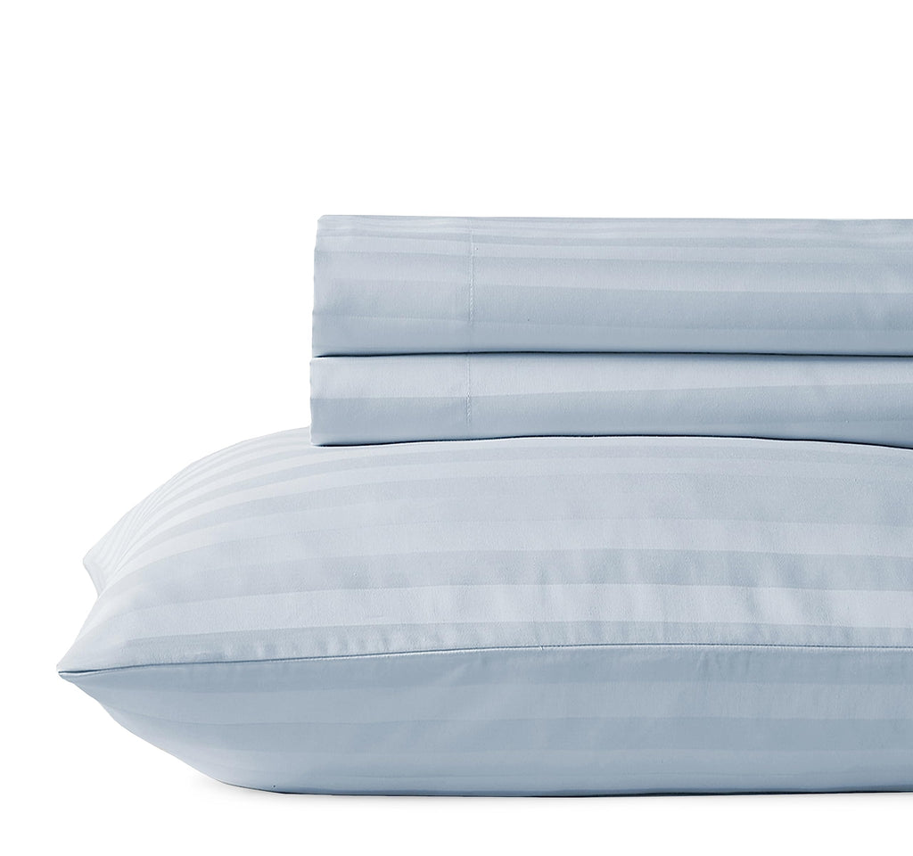 California Design Den - Bed Sheets Twin Size, Soft 100% Cotton Cooling Sheets Deep Pockets Elastic, 500 Thread Count 3 Pc Hotel