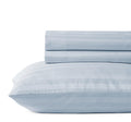 California Design Den - Bed Sheets Twin Size, Soft 100% Cotton Cooling Sheets Deep Pockets Elastic, 500 Thread Count 3 Pc Hotel