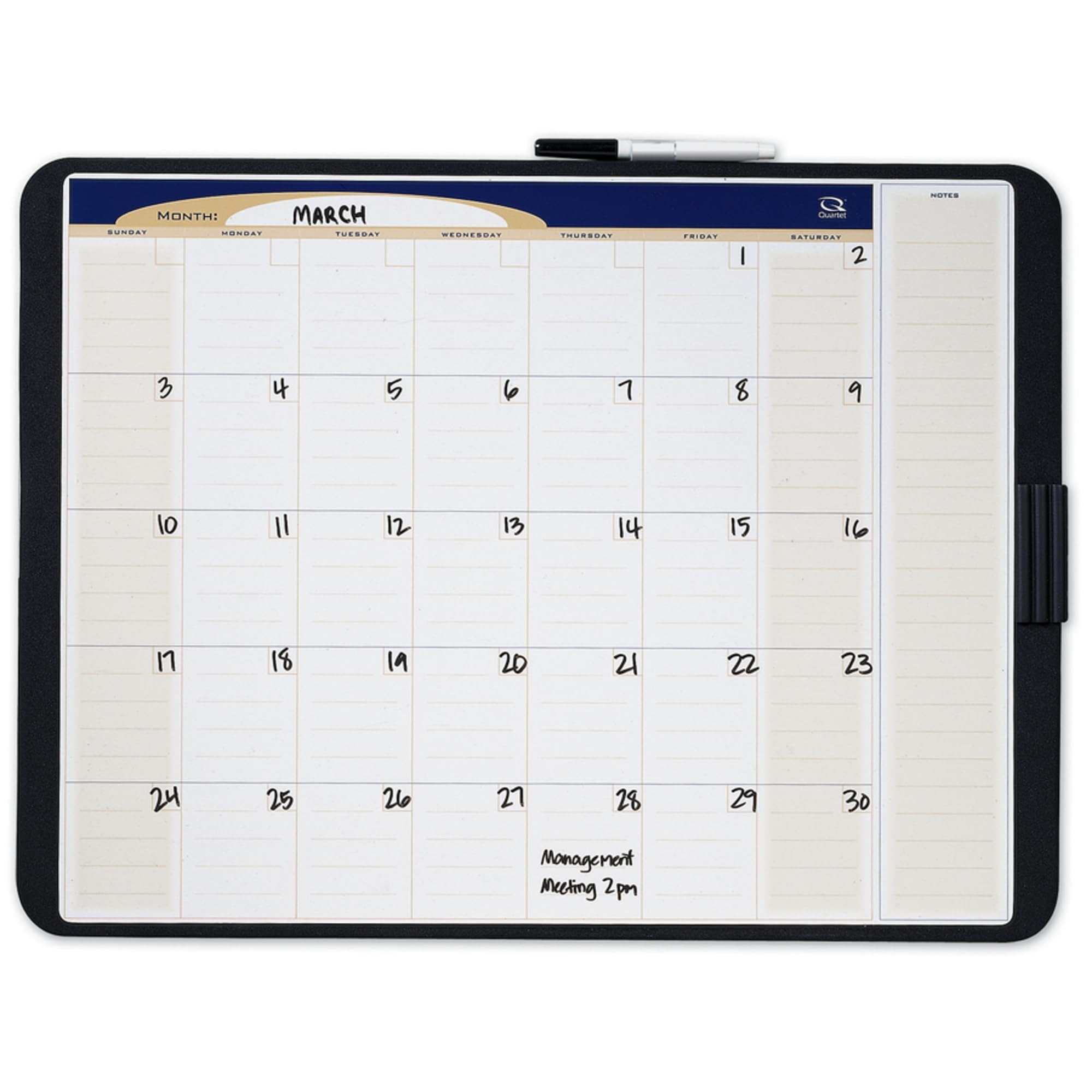 Quartet Motion Workstation Dry Erase Calendar Board, 18 x 24 Inches (MMC25)