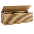 Modway Render 47&Quot; Wood Grain Storage Bench In Oak