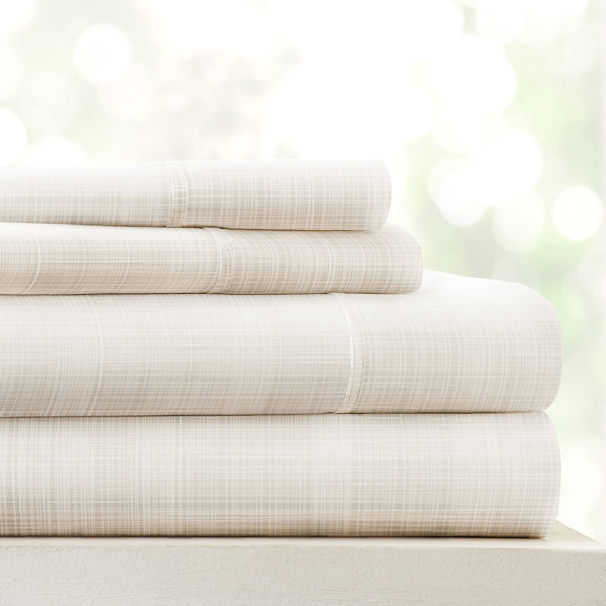 Linen Market 4 Piece Queen Sheet Set (Thatch Ray) - Sleep Better Than Ever With These Ultra-Soft & Cooling Bed Sheets For Your Q