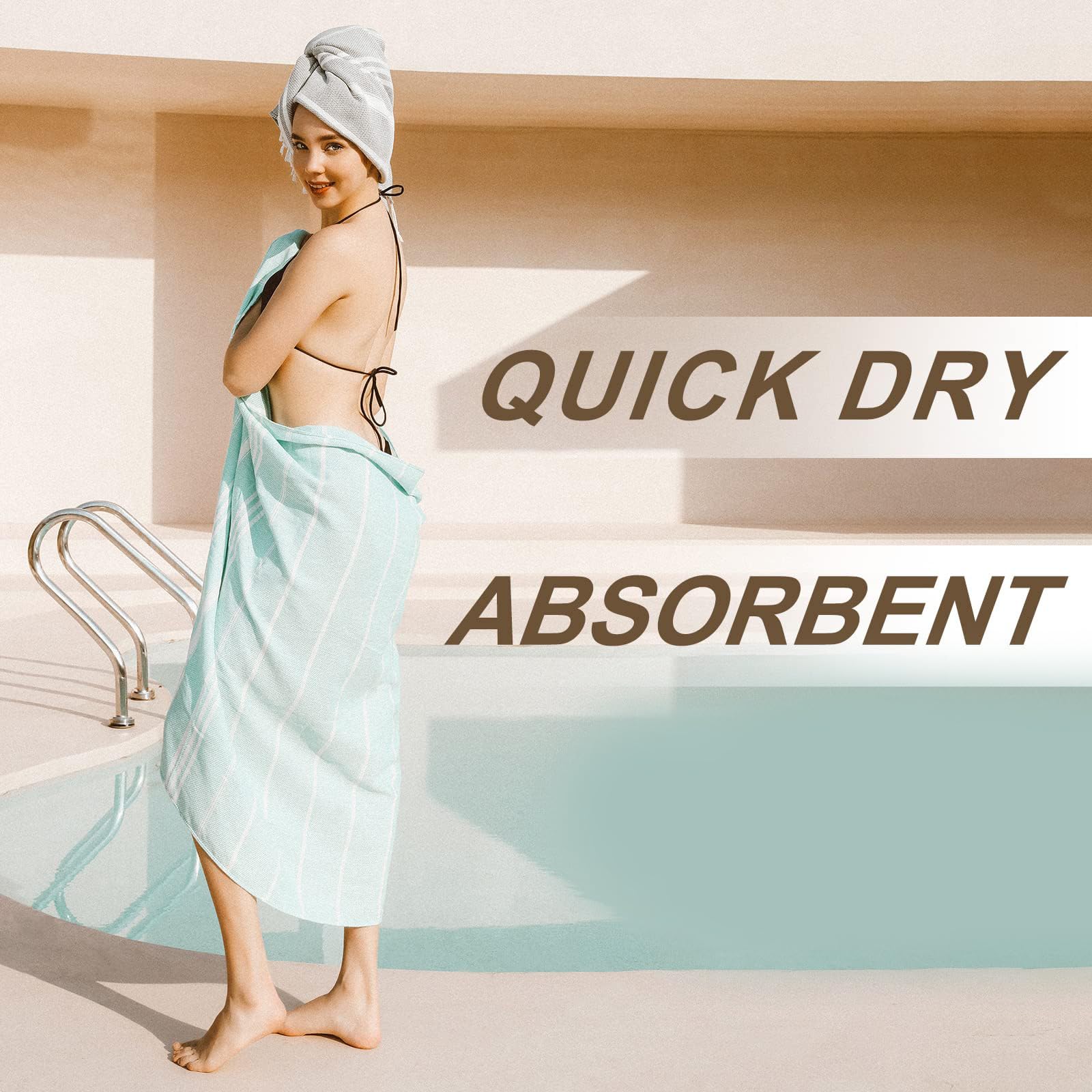 Turkish Beach Pool Towels With Towel Band Chair Clips Carnival Cruise Ship Essentials Bulk Swim Blanket Set Adult Clearance Crui