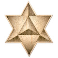 Fourth Level MFG 12 Merkabah, Sacred Geometry Wood Wall Art, Spiritual Vehicle Divine Connection Symbol, Zen Home Decoration for