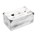 Distressed Wooden Rustic Facial Tissue Box Holder Tissue Box Cover Napkin Dispenser for bathroom Living room dining room bedroom