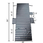 Vocool Beach Chair Towel Chaise Lounge Cover With Pockets Pool Chair Towel For Outdoor Patio Garden-Gray