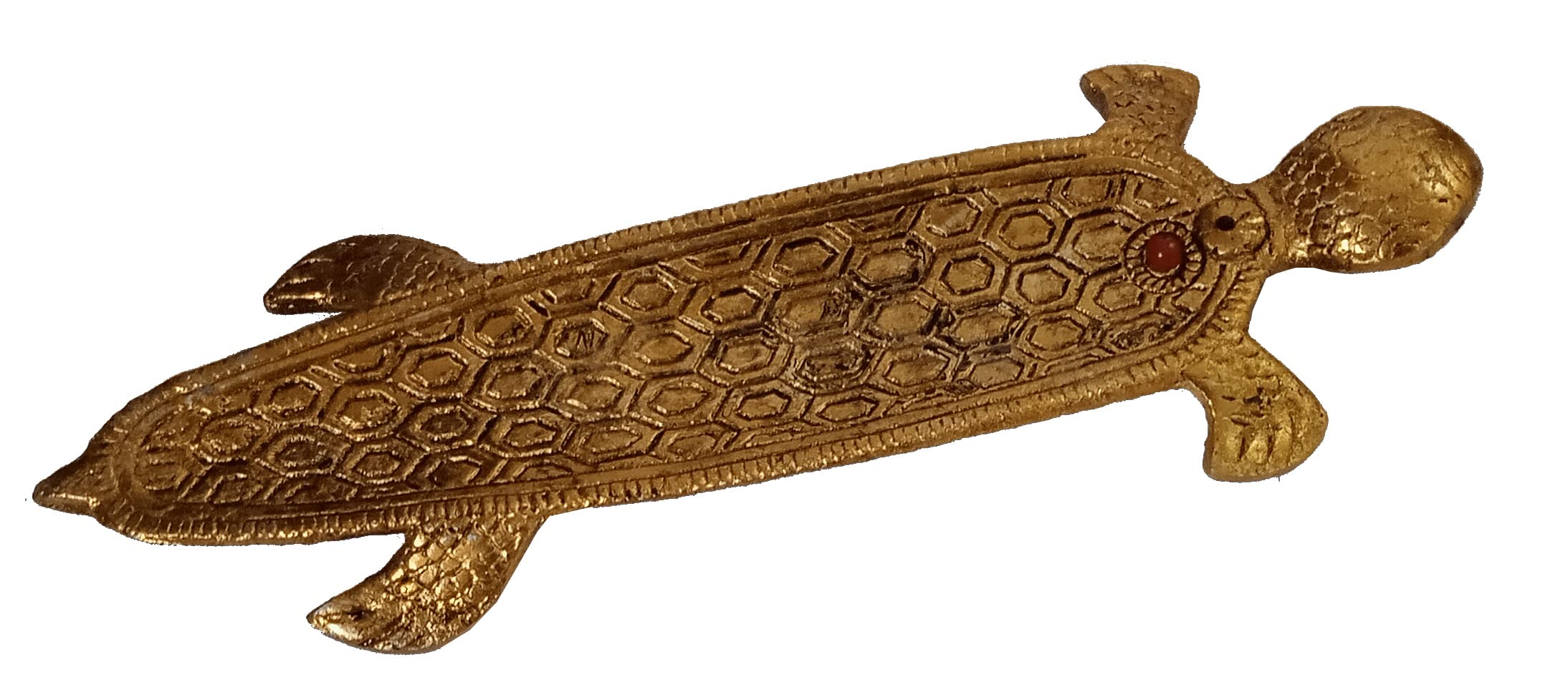 Purpledip Metal Incense Stick Holder Agarbatti Stand Ash Catcher: Tortoise Turtle (12458C)