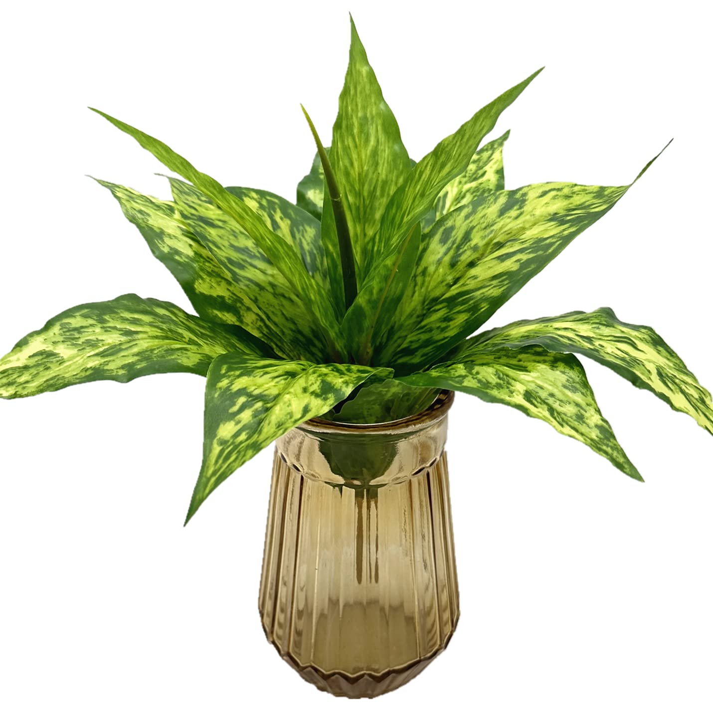 Artificial Agave Fake Plants, Faux Shrubs Grass Bushes Plant Plastic Flowers For Wedding Party Office Indoor Outdoor Room Yard G