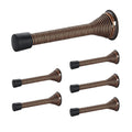 Ravinte Door Stoppers, 6 Pack Spring Door Stops With Rubber Bumper, Oil Rubbed Bronze Door Stoppers For Bottom Of Door