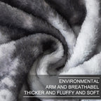 Richave Fuzzy Blanket For Couch - Tie Dye Grey,Premium Lightweight Anti-Static, Cozy And Furry Faux Fur, Reversible Throw Blankets For Sofa And Bed, 50X60 Inches,Tie Dye Grey