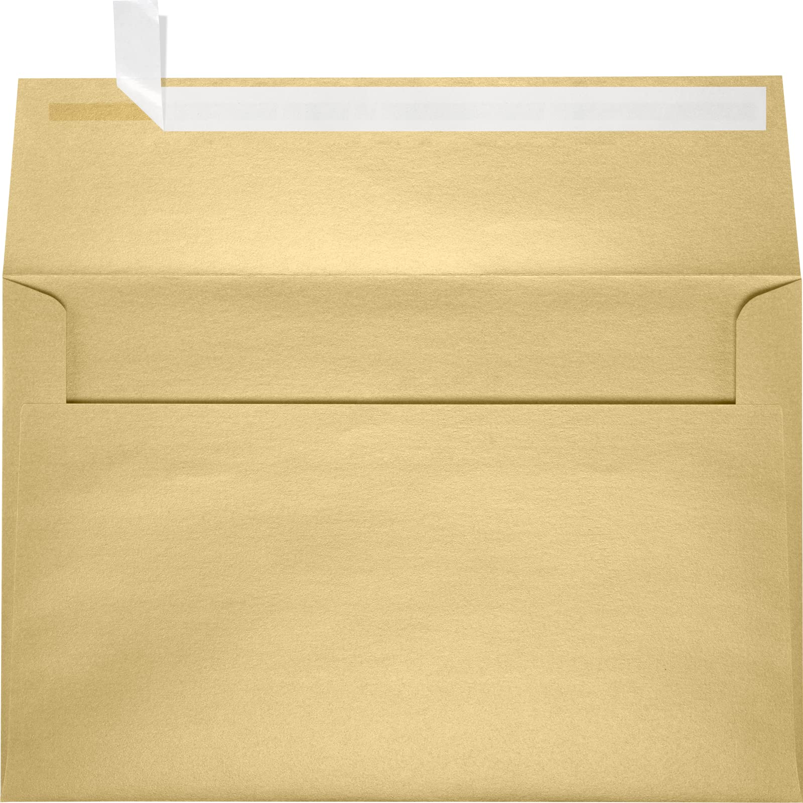Luxpaper A9 Invitation Envelopes | Peel & Press | 5 3/4' X 8 3/4' | Blonde Metallic | 80Lb. Text | 50 Qty