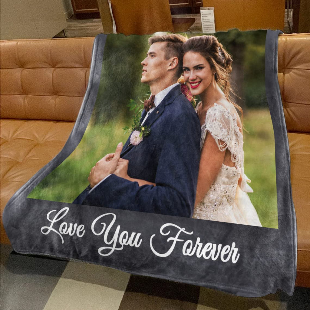 Ships Next Day, Custom Blankets With Picture Boyfriend Girlfriend Gifts Personalized Couples Gifts Customized Photos Blanket I L
