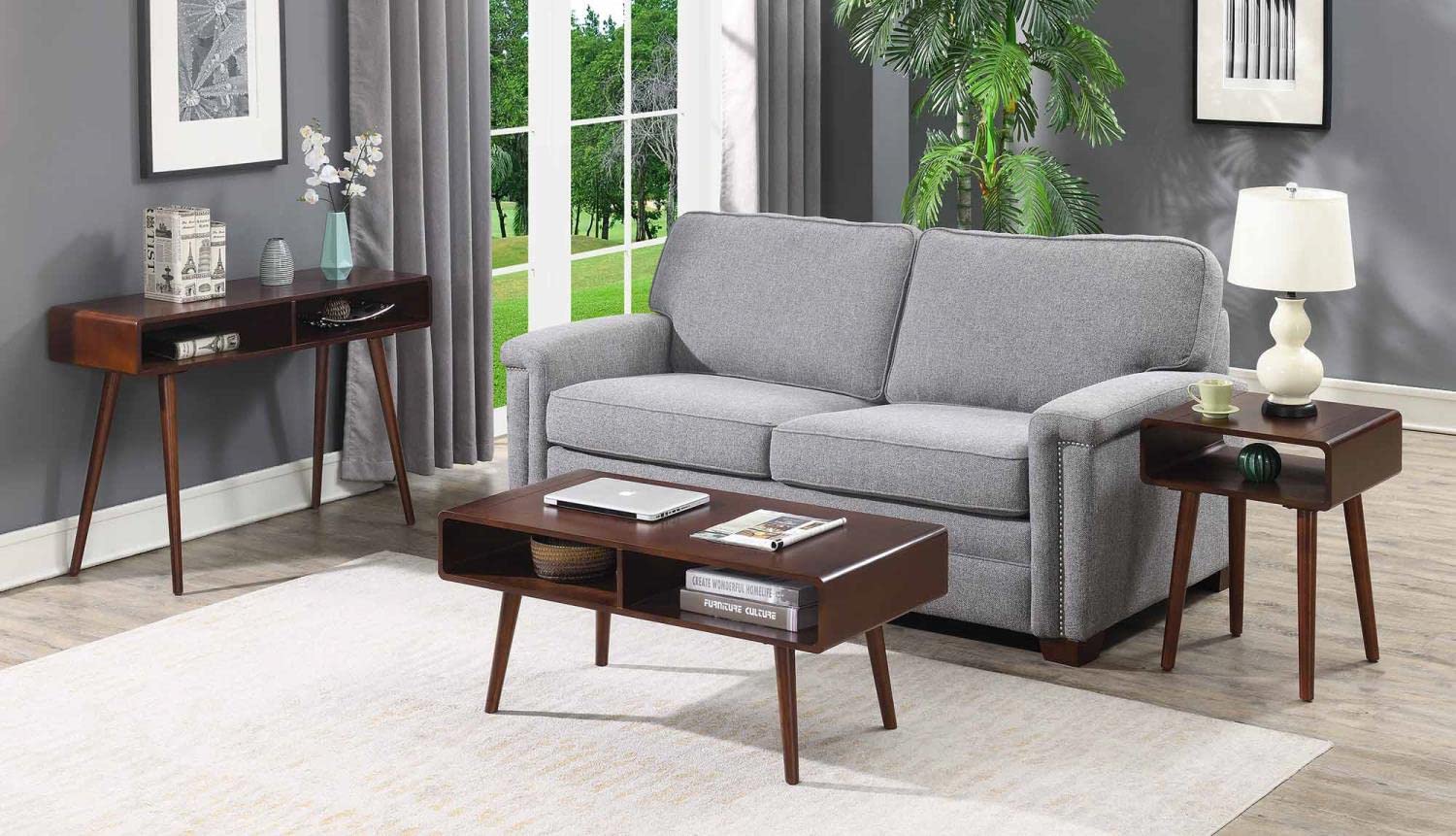 Convenience Concepts Napa End Table, Black