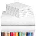 Luxclub 6 Pc California King Size Sheet Set Bed Sheets Deep Pockets 18' Eco Friendly Wrinkle Free Cooling Sheets Machine Washab