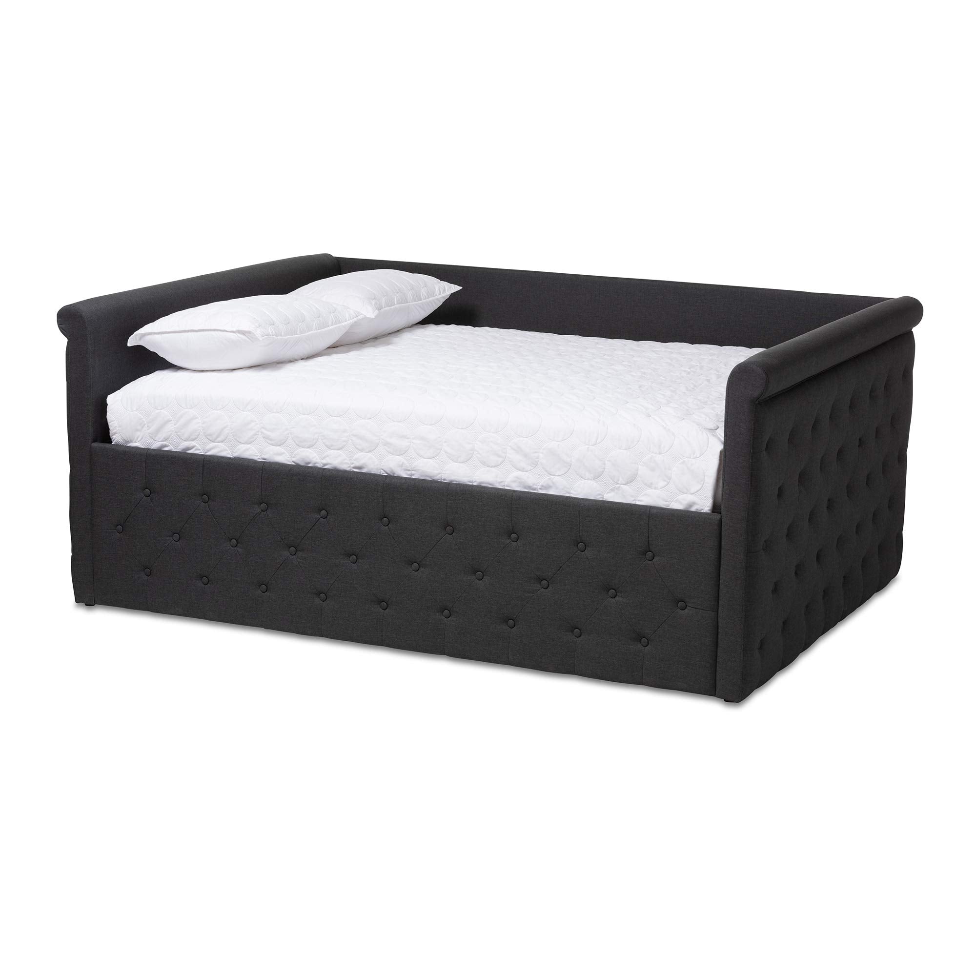 Baxton Studio Amaya Tufted Full Daybed - Thumbnail 2