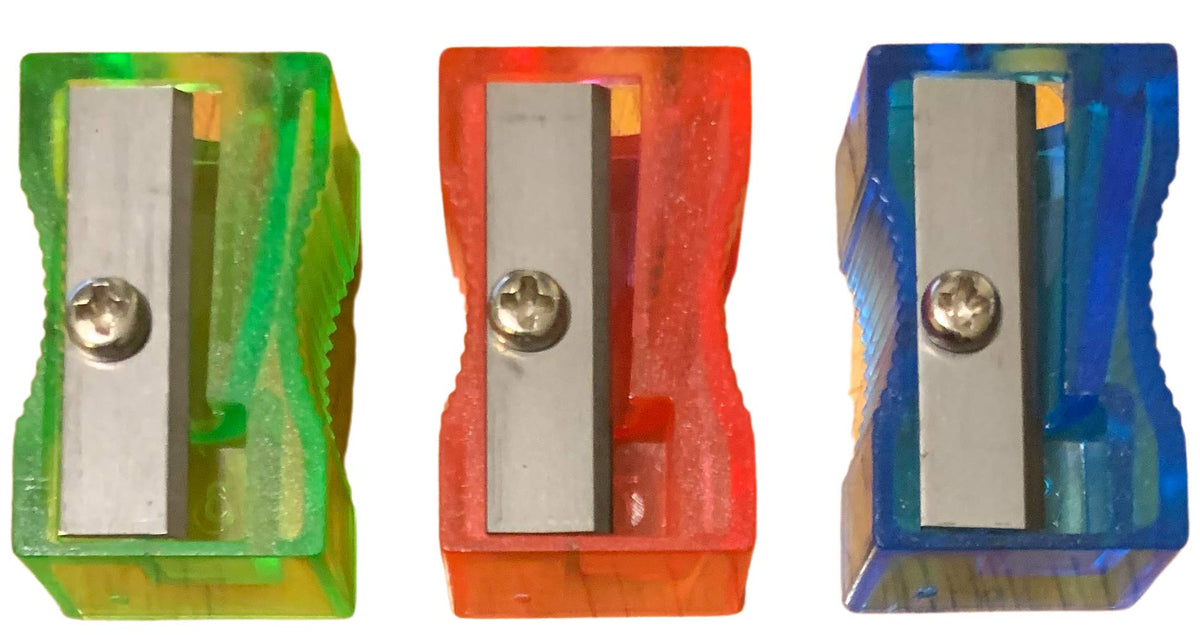 Pencil Sharpeners Manual For Kids Students Home School Office Set Of 3 Colors Vary