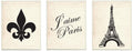 Stupell Home D  cor J'Aime Paris 3-Pc. Rectangle Wall Plaque Trio, 10 x 0.5 x 15, Proudly Made in USA