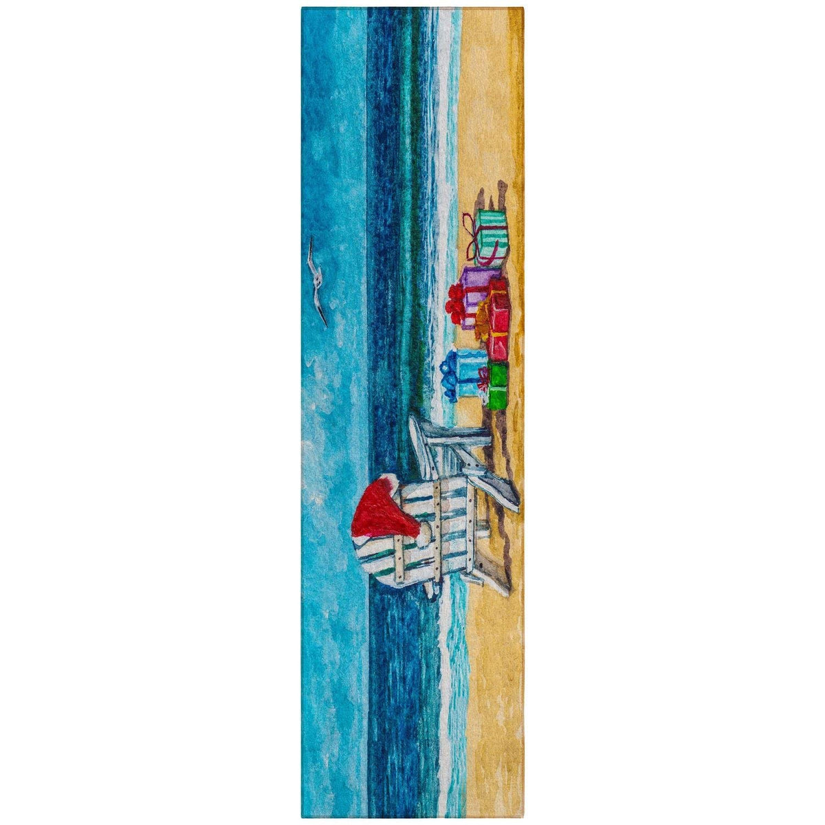 Wonderland Wn9 Blue Seasonal Rug Runner 2' 3&quot; X 7 ' 6&quot;