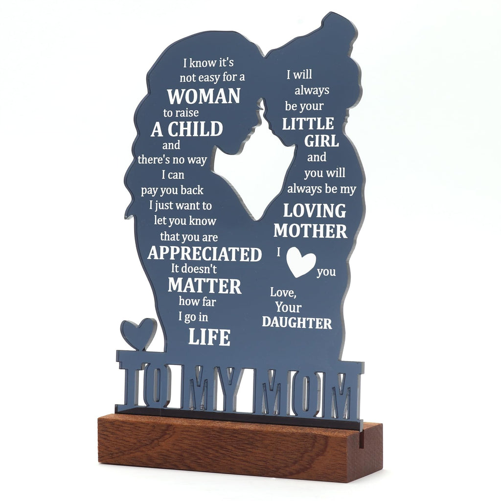 Mom Gifts For Mothers Day From Daughter, Birthday Gifts For Mom From Daughter, Mothers Day Sign Gifts For Mom From Daughter, Acr