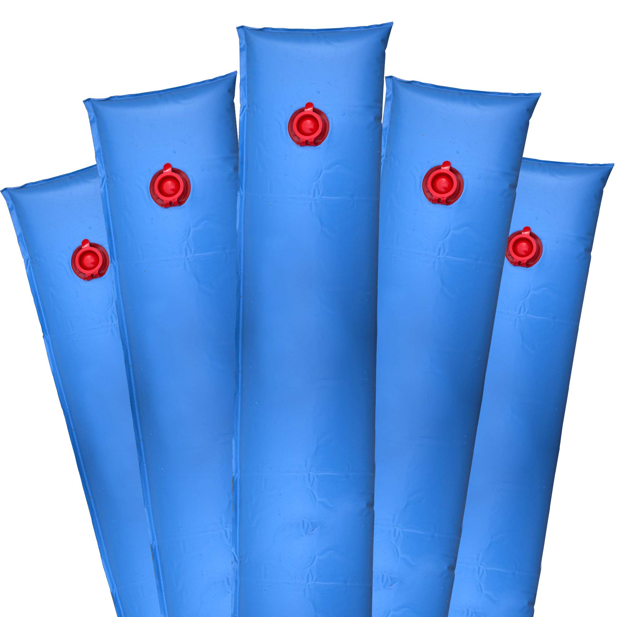 Pool Mate 1-3808-05Bx Pool Cover Water Bags, 5-Pack, 8 Ft. Blue Single Chamber, 16 Gauge
