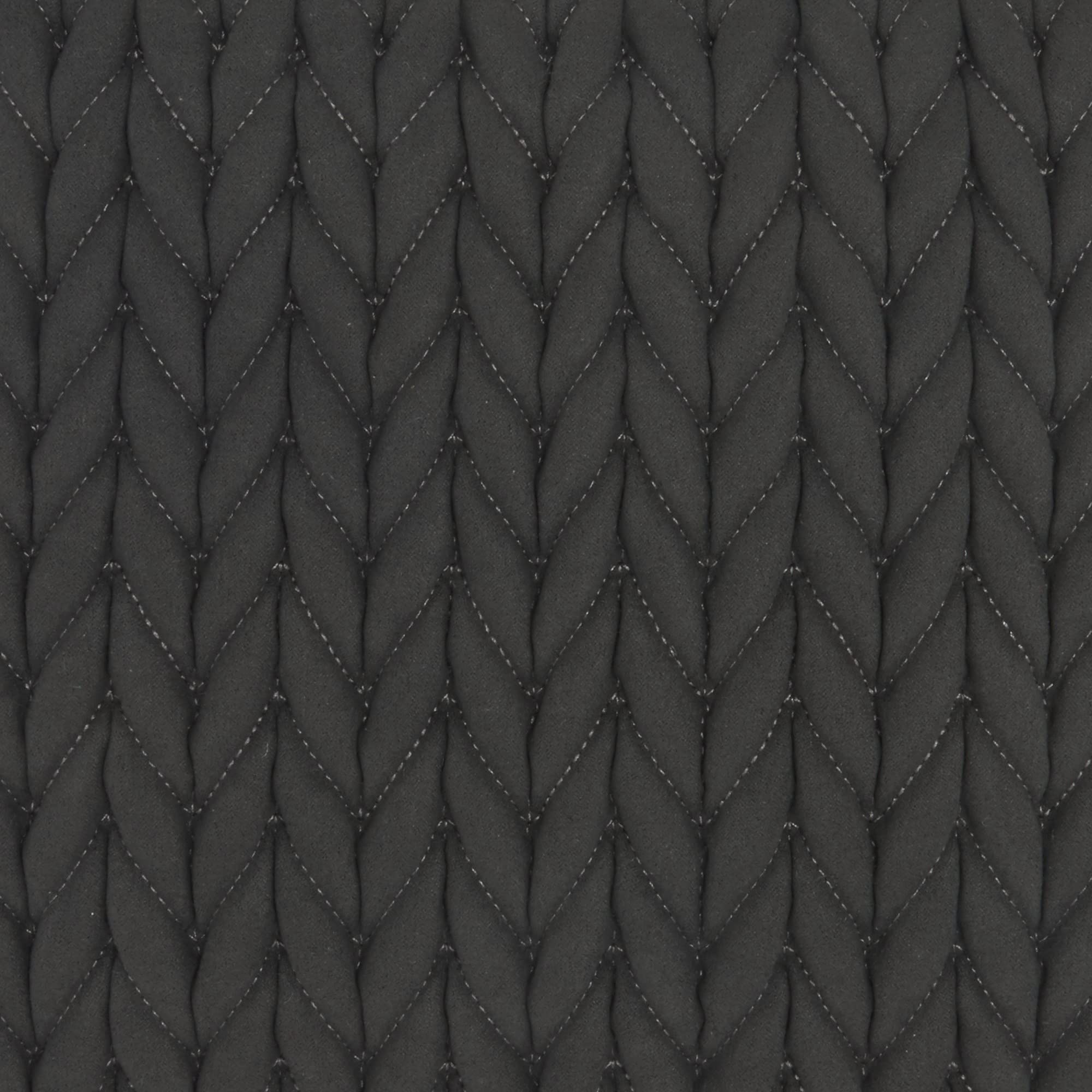 HomeRoots 100% Polyester Charcoal Chunky Braid Throw Pillow