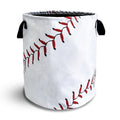 Baseball Texture Laundry Basket Foldable Waterproof Hamper 18.9 x 16.5 Inch
