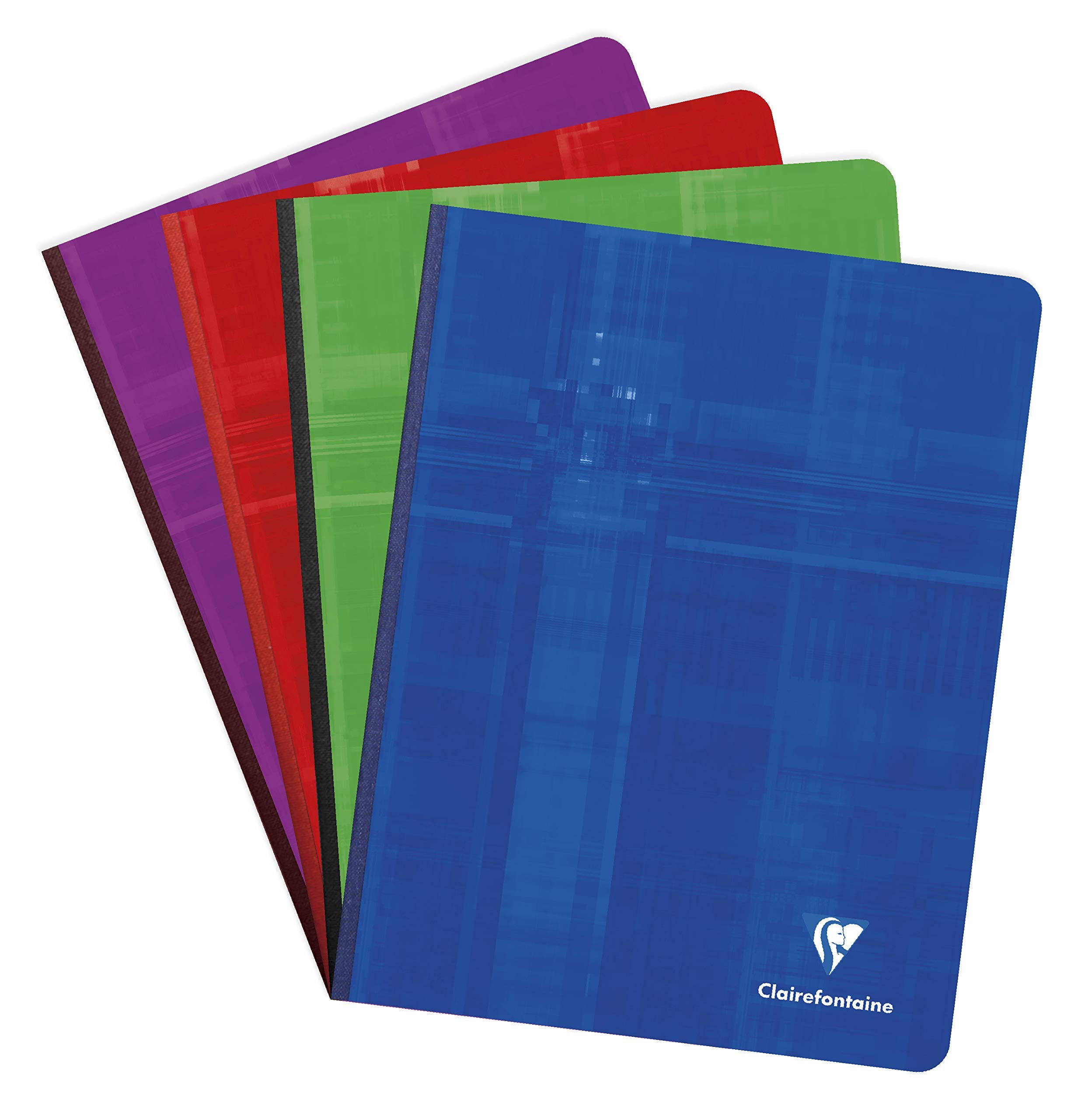 Clairefontaine Clothbound Notebook - French Ruled 96 Sheets - 6 3/4 X 8 3/4 - Sold Individually (Assorted Cover Color Chosen At