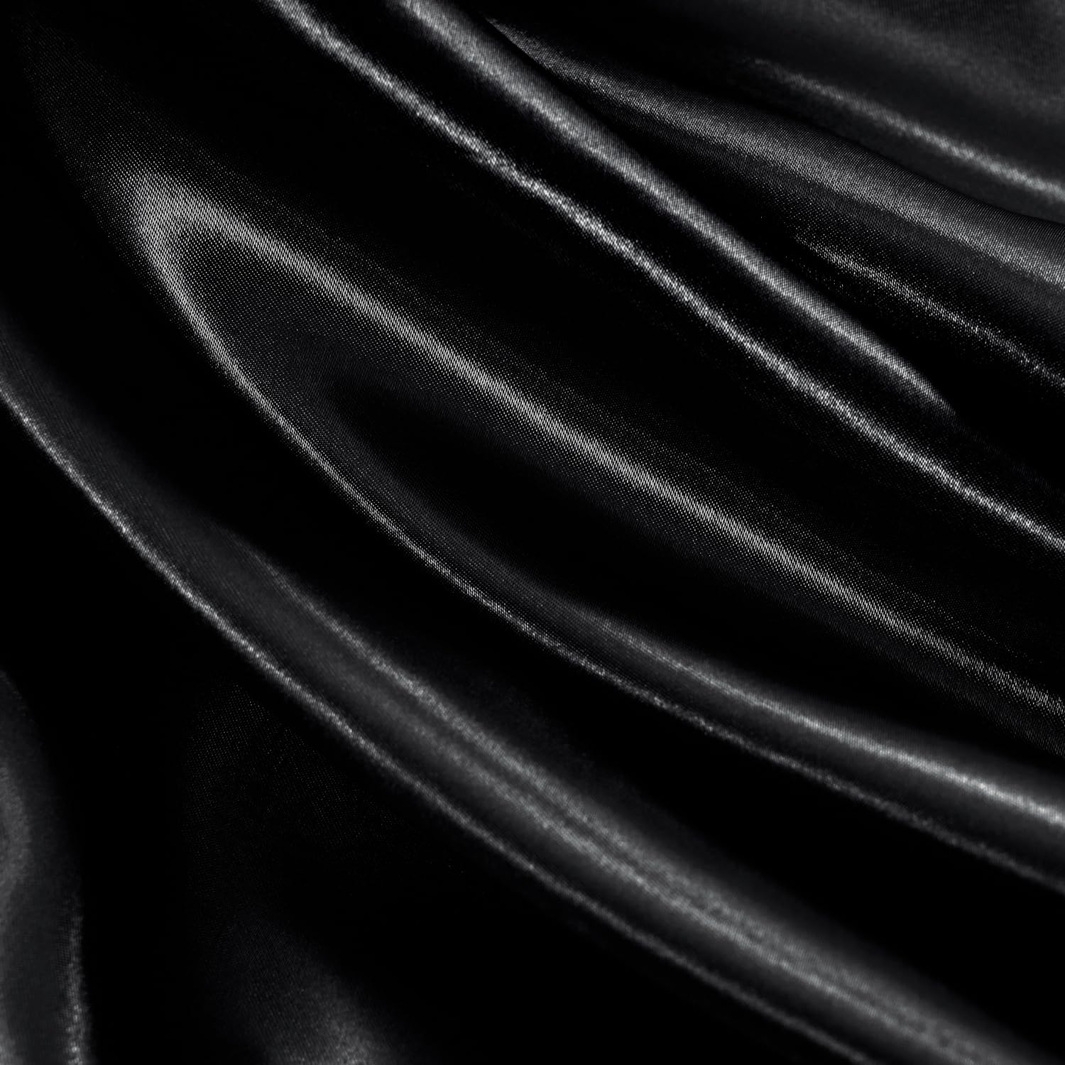 Golal Satin Sheets Twin Size - 3 Pieces Luxury Silky Soft Bed Sheets For Kids, Wrinkle-Free Black Satin Silk Sheet Set With 1 Deep Pocket Fitted Sheet, 1 Flat Sheet, 1 Pillow Case