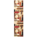 Home Dynamix Tribeca Jasmine Modern Runner Rug, Abstract Brown/Green 19x72