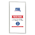 M&T Displays Snap Poster Frame 24x48 Inch Silver 1 Aluminum Profile Front Loading Wall Mounting Photo Picture Document Certifica