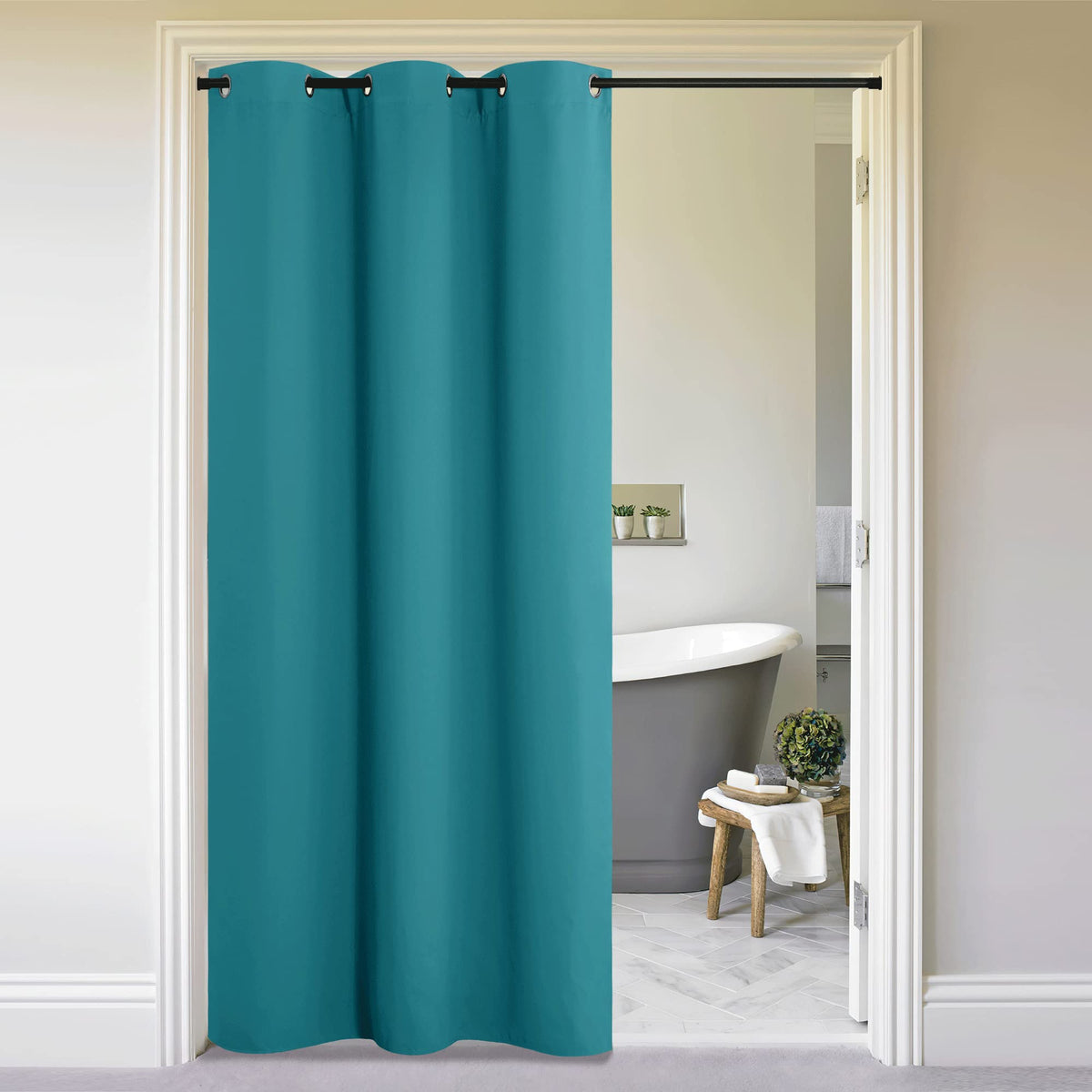 Nicetown Sound Reducing Room Divider Curtain Screen Partition, Function Thermal Blackout Patio Door Curtain Panel, Sliding Door