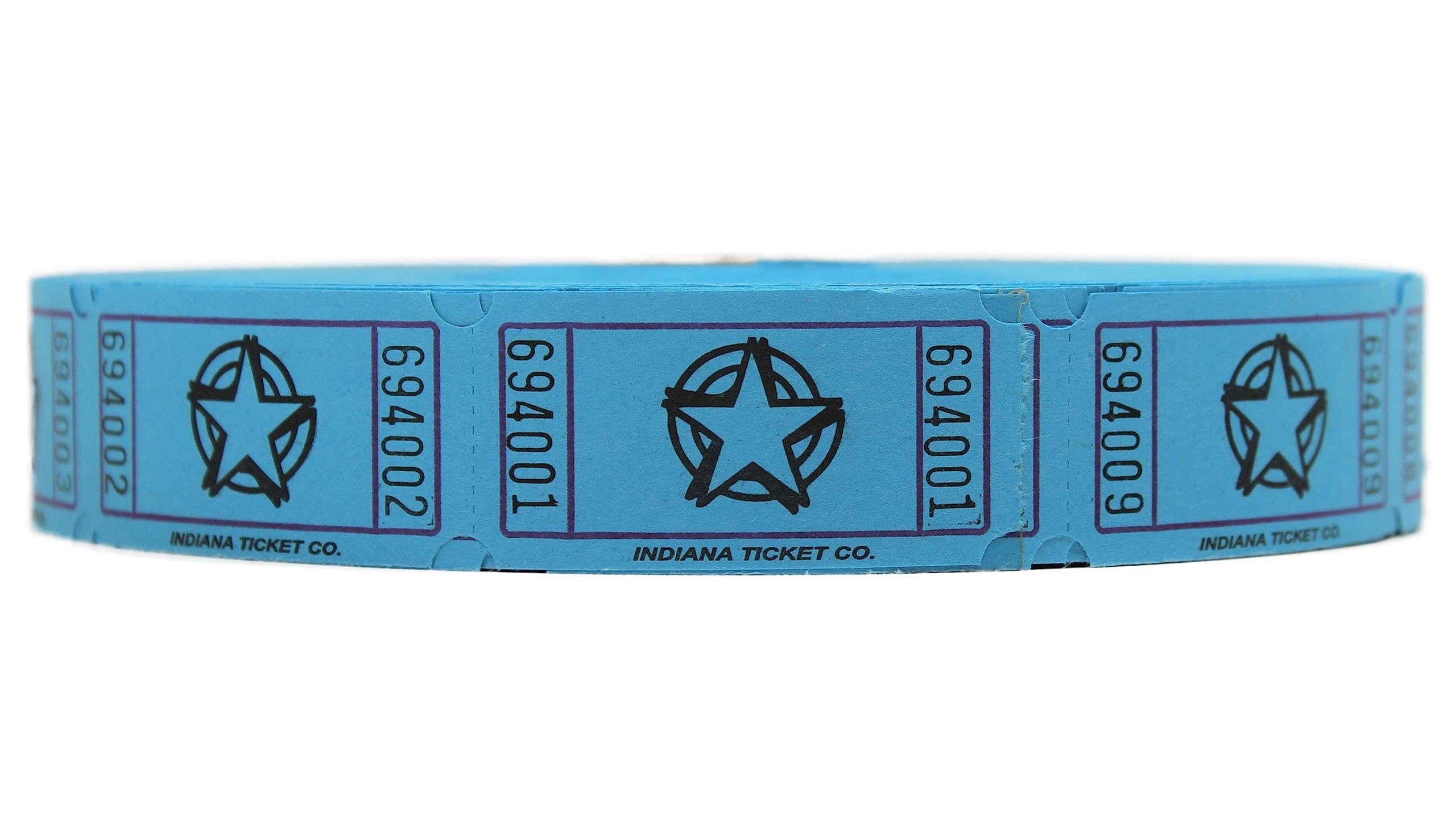 Indiana Ticket Co. 2,000 Blue Star Tickets, Single Roll - 4 Color Selection - Classroom Rewards, Events, Fundraisers, Door Entry