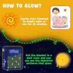 Inhand Unicorn Toys Glow In The Dark For Blanket,Unicorn Gifts For Girls Age 1 2 3 4 5 6 7 8 9 10 Birthday Halloween Christmas C