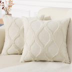 Decoruhome Spring Throw Pillow Covers 16X16 Inch Set Of 2, Soft Plush Faux Fur Wool Forest Elf Couch Pillow Covers, Decorative Pillow Cases For Bed Sofa Living Room Home Decor