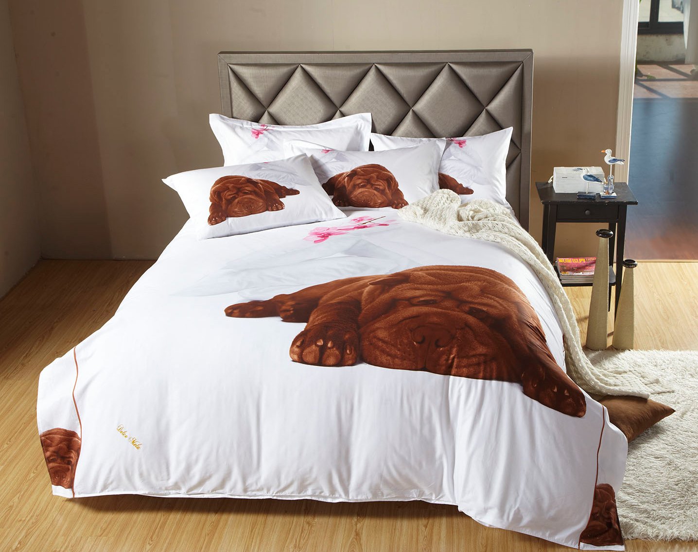 Dolce Mela Dm489Q 6-Piece Luxury Duvet Cover Set, Queen