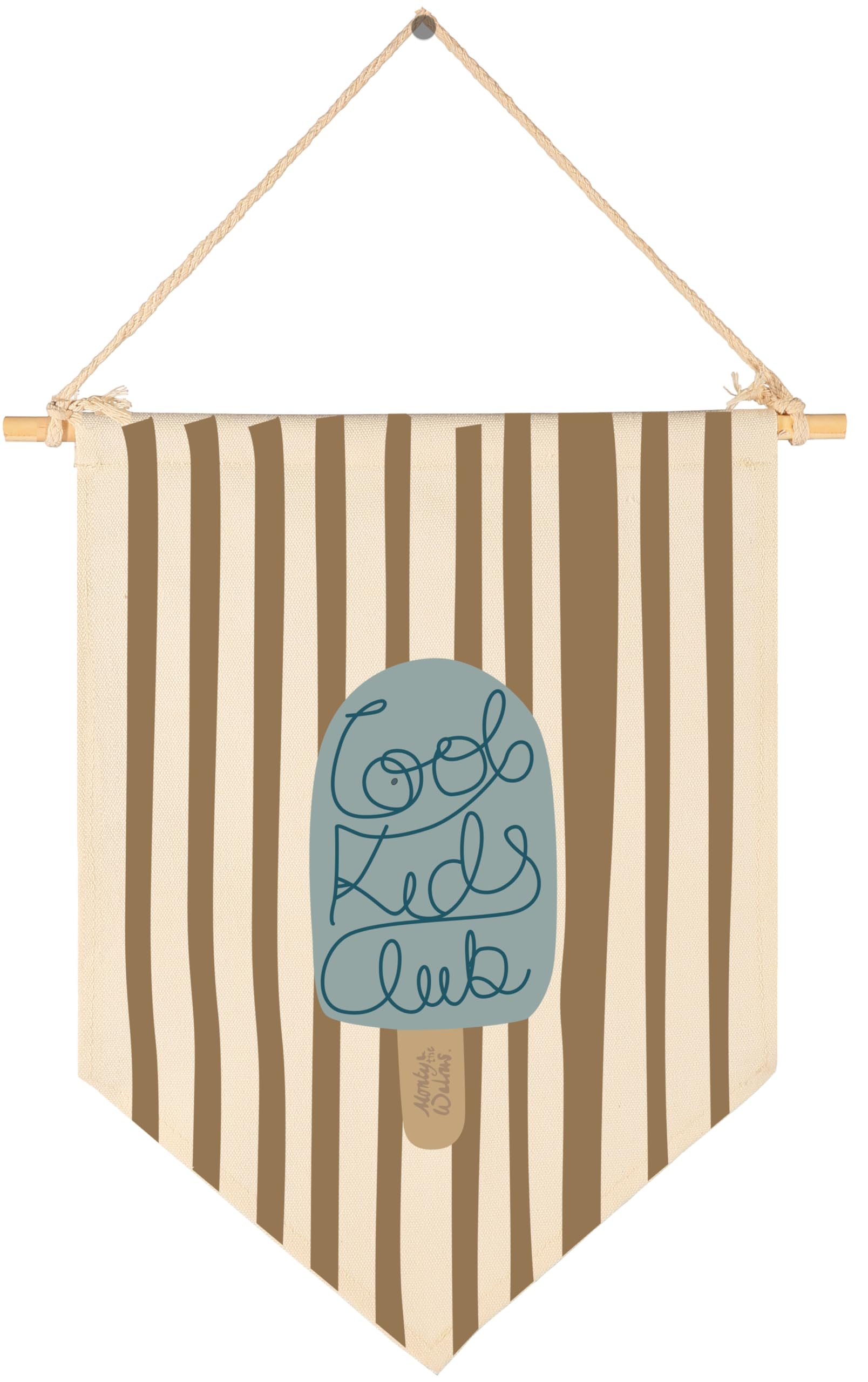 Cool Kids Club-Positive Affirmation Wall Decor Gifts for Kids-Canvas Hanging Flag Pennant Banner Wall Decor Gifts for Classroom 