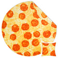 Bnuitland 72 Inch Pizza Funny Blanket with Throw Pillow Cover (18  18''),300 GSM Double Sided Giant Funny Realistic Food Blanket