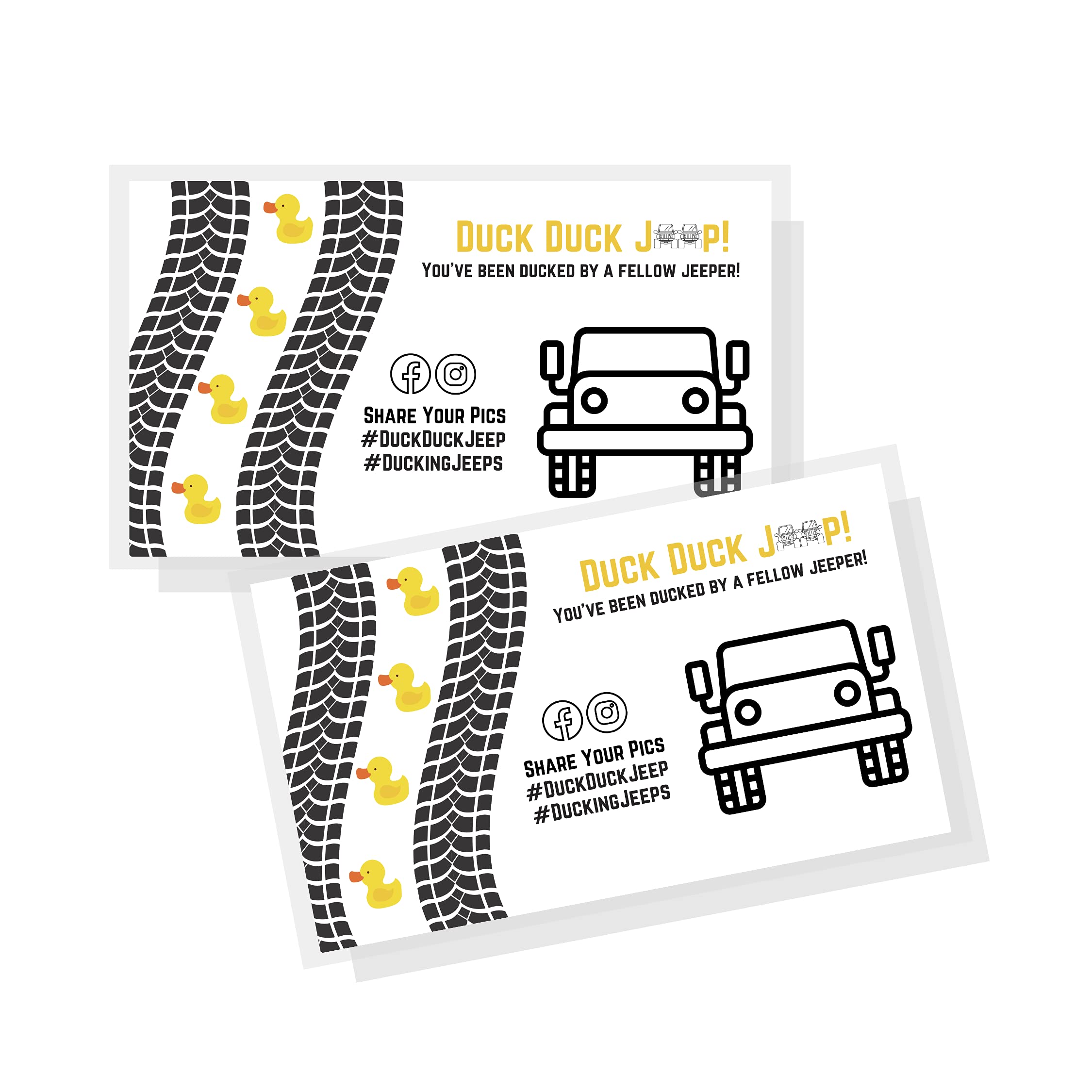 You'Ve Been Ducked Card | 50 Pack | Duck Duck Tag 3.5 X 2' Business Card Size | Duck Duck States | Attach To Rubber Ducks | Tir