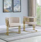 Best Quality Furniture Accent Chair, Beige