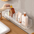Diesisa Acrylic Wall Mounted Shower Caddy, Clear, 12.4 x 3.42 x 3.26 Acrylic Shelf, No Drilling Hang Walls Adhesive Shelf, Acryl