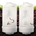 Blosssound 2 Pcs Inground Worm Composter Outdoor Farm Compost Bin Reducing Food Waste Composting Systems Sustainable Worm Compos